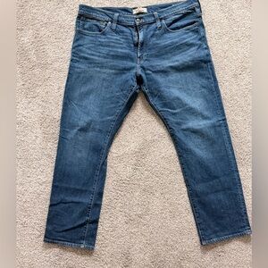 Madewell Men's Dark Blue Straight Jeans - Size 40x30